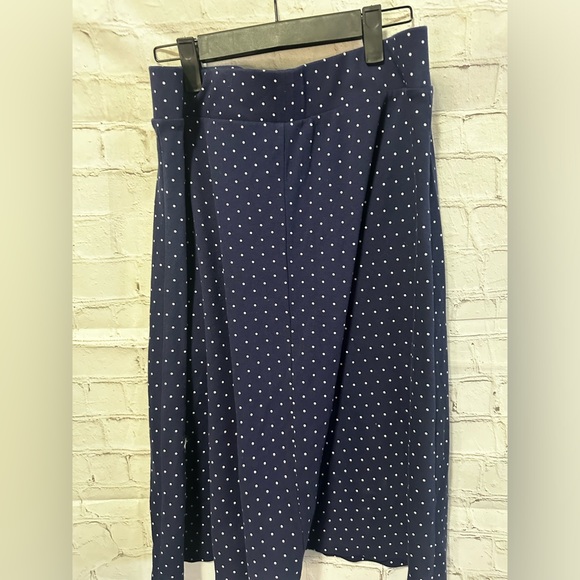 Lands End 10-12 Blue and White Polka Dot Skirt - Picture 4 of 4